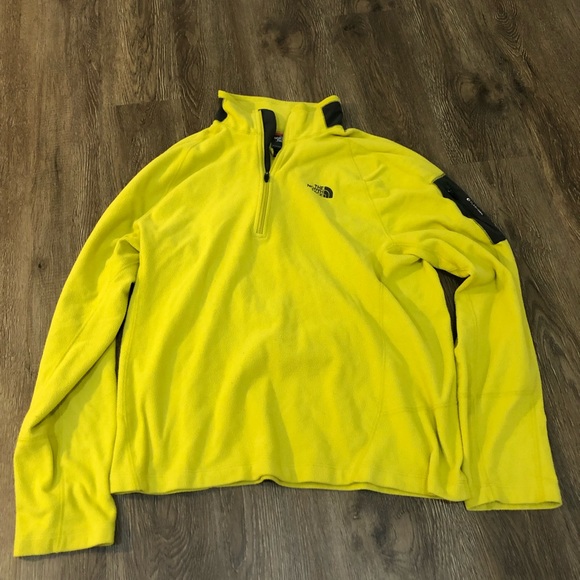 The North Face Other - Neon yellow fleece North Face pullover